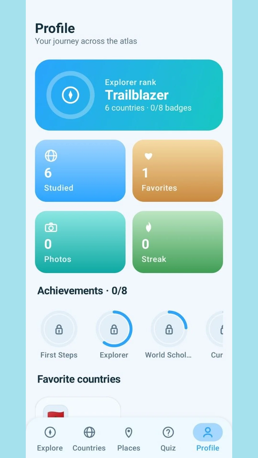 Profile tab